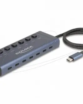 Delock USB Хъб 7 x USB Type-C 5 Gbps 6 x Data USB-C 1 x PD 20W