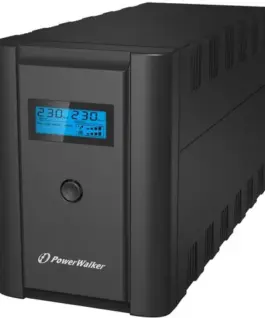 PowerWalker UPS LINE-INTERACTIVE 2200VA 2X 230V PL + 2X IEC OUT,RJ11/RJ45 IN/OUT, USB, LCD