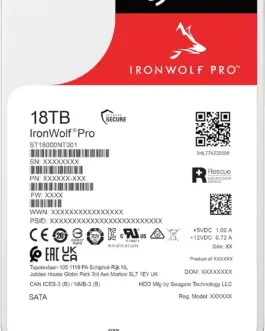 Alternative view of Хард диск SEAGATE IronWolf ST18000NT001, 18TB, 256MB Cache, SATA 6.0Gb/s