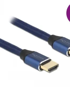 Alternative view of Кабел Delock Ultra High Speed, HDMI мъжко - HDMI мъжко, 48 Gbit/s, 8K 60 Hz, 2 м, Син