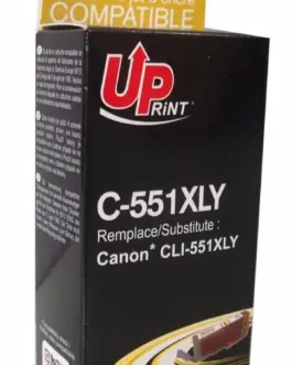 Мастилница UPRINT CLI-551XL CANON, С чип, Yellow