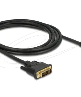 Кабел Delock HDMI мъжко - DVI-D 18+1 (Single Link )мъжко 2м двупосочен