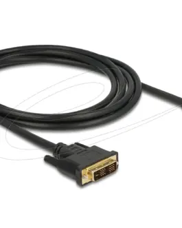 Кабел Delock HDMI мъжко - DVI-D 18+1 (Single Link )мъжко 2м двупосочен