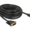 Кабел Delock HDMI мъжко - DVI-D 18+1 (Single Link )мъжко 10м двупосочен