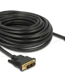 Кабел Delock HDMI мъжко - DVI-D 18+1 (Single Link )мъжко 10м двупосочен