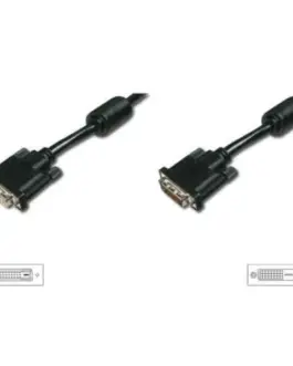 Digitus Extension DVI-D (24 + 1) / M (plug) - DVI-D (24 + 1) / z (socket) 5m черен