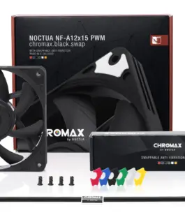 Вентилатор Noctua 120mm NF-A12x25-PWM chromax black swap