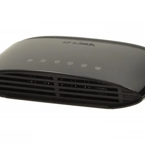 Alternative view of D-Link DES-1005D switch L2 5x10/100 Desktop/Wall NO FAN