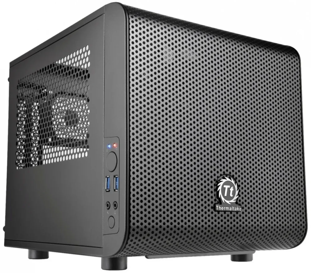 Thermaltake Core V1 MiniITX IS UB3.0 Window (1x200mm) черен