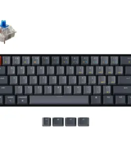 Геймърска Механична клавиатура Keychron K12 Hot-Swappable 60% Gateron Blue Switch White LED