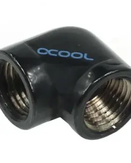 Alternative view of L-конектор Alphacool HF, Вътрешна резба G1/4 - G1/4, 90°, Черен мат