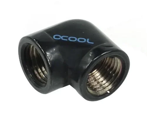 Alternative view of L-конектор Alphacool HF, Вътрешна резба G1/4 - G1/4, 90°, Черен мат