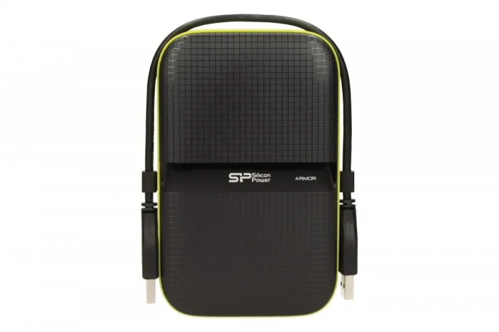 Silicon Power ARMOR A60 2TB USB 3.0 черен-зелен/ARMORударо/прахо и
