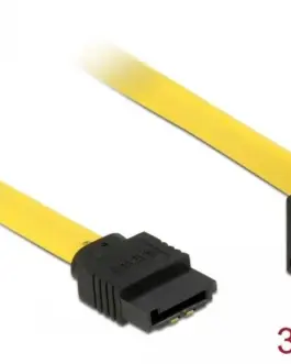 Alternative view of Интерфейсен кабел SATA III Delock 82806, Конектор под 90°. 0.30 m, жълт
