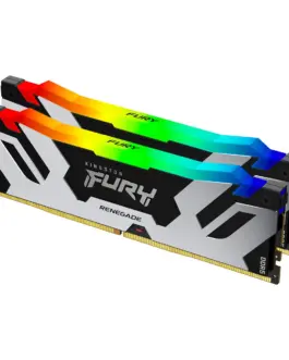 Памет за компютър Kingston Fury Renegade Silver/Black RGB 32GB(2x16GB) DDR5 8000MHz