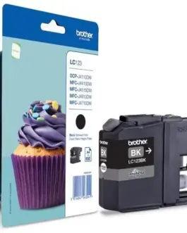Мастилница oригинал  Brother черна , LC123BK,  MFC-J4510DW