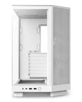 Alternative view of Кутия за компютър NZXT H6 Flow Matte White - Middle Tower