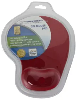 Alternative view of Esperanza подложка за мишка Gel EA137R червен