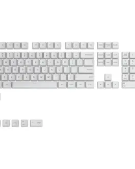Капачки за клавиатура Glorious - 114 PBT Arctic White