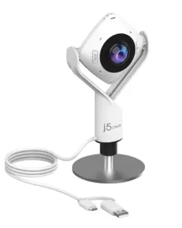 Уеб камера j5create JVCU360 All Around UltraHD1080p микрофон USB 360°
