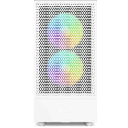 Кутия за компютър NZXT H5 Flow RGB Matte White