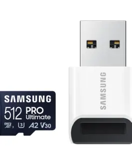 Карта памет Samsung PRO Ultimate microSDXC UHS-I 512GB Адаптер USB четец