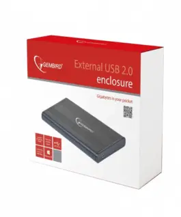Alternative view of Gembird кутия HDD 2.5 SATA Aluminium черен