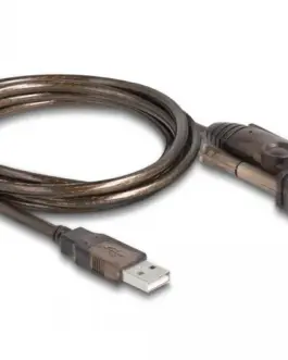 Адаптер Delock USB 2.0 Type-A - Serial RS-232 D-Sub 9 pin мъжко 1.5 m
