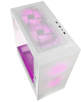 Alternative view of Кутия за компютър Kolink Observatory MX Mesh ARGB TG Mid-Tower, Бял