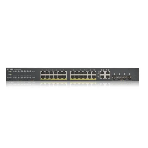 Alternative view of Суич ZYXEL GS1920-24HPV2, 24 портов Gigabit Smart-Managed PoE, за монтаж в шкаф