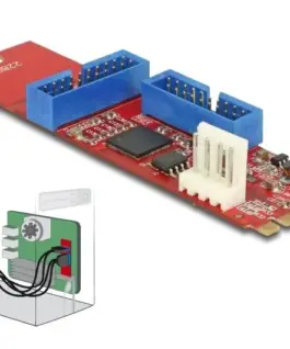 Адаптер Delock M.2 Key B+M мъжко към 2 x USB 5 Gbps Pin Header