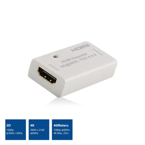 Alternative view of HDMI повторител ACT AC7820, Усилва HDMI сигнал до 40 м, Поддържа 4K