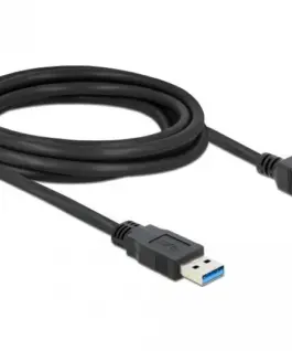 Кабел Delock USB-A мъжко - USB-B мъжко 3 м USB3.0 Екраниран Черен