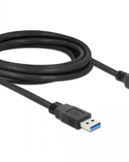 Кабел Delock USB-A мъжко - USB-B мъжко 3 м USB3.0 Екраниран Черен