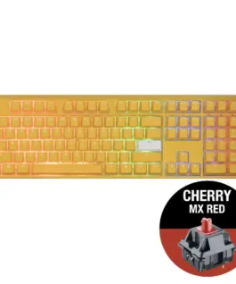 Alternative view of Геймърскa механична клавиатура Ducky One 3 Yellow Full-Size, Cherry MX Red