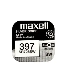 Бутонна батерия сребърна MAXELL SR726 SW /AG2/ 397/ 1.55V