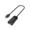 Кабел HAMA USB 2.0 OTG micro USB - женско USB 2.0 480 Mbit/s Черен