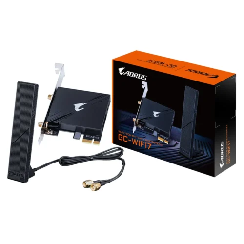 Alternative view of Безжична карта GIGABYTE AORUS WIFI 7 5800Mbps, Bluetooth 5.3