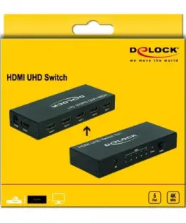 5 портов HDMI суич Delock 4K@60Hz