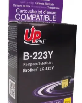 Мастилница UPRINT LC223 BROTHER, Yellow
