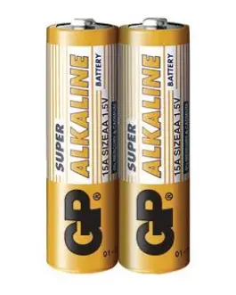 Алкална батерия GP SUPER LR6 AA 2 бр. в опаковка / shrink 1.5V