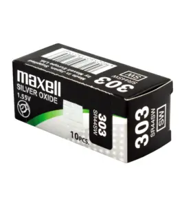 Бутонна батерия сребърна MAXELL SR44 SW/357/ 1.55V