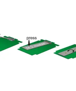 Карта Delock PCI Express x1 – 2 x internal M.2 Key B 110 mm