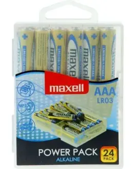 Алкални батерии MAXELL LR03 15V AAA 24 бр. блистер PVC case