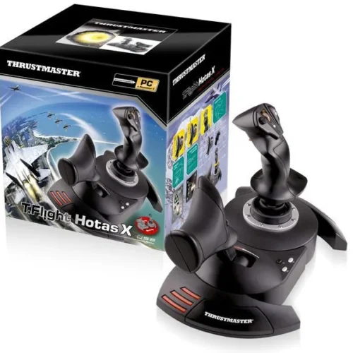 Alternative view of Жичен джойстик,  авиосимулатор Thrustmaster T.Flight Hotas X  за PC / PS3, Черен