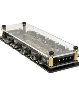 Alternative view of Хъб за вентилатори Lamptron SP901 A-RGB, Hub, 10x 4-pin/3pin