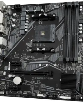 Alternative view of Дънна платка GIGABYTE A520M-DS3H V2, Socket AM4