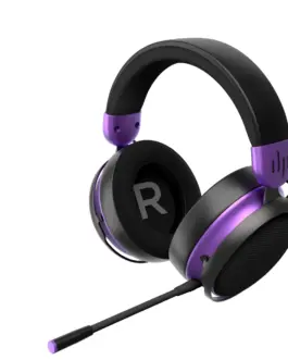 Alternative view of Геймърски безжични слушалки Dark Project Sono Wireless - Black/Violet