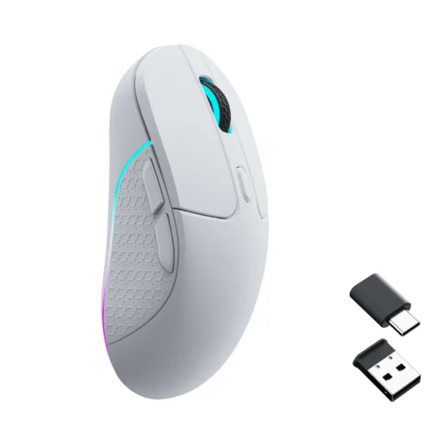 Alternative view of Геймърска Безжична мишка Keychron M3, Matte White