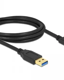 Кабел Delock SuperSpeed USB-A мъжко - USB-C мъжко (USB 3.2 Gen 2) 10 Gbps 2 м